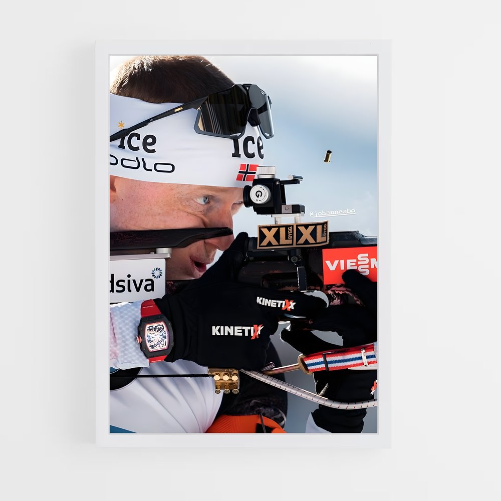 Poster Maître des Neiges – affiche Biathlon (vue 3)